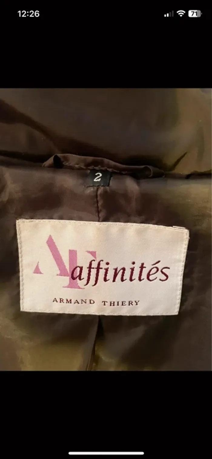Manteau marron chaud avec capuche affinités - photo numéro 6
