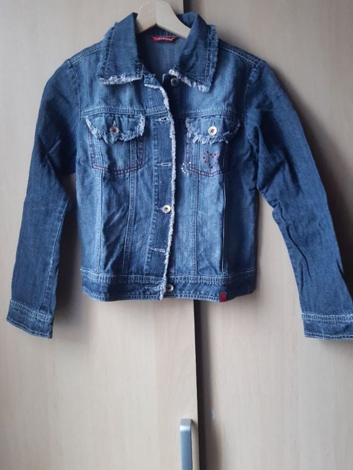 Veste en jean bleu marine Vintage