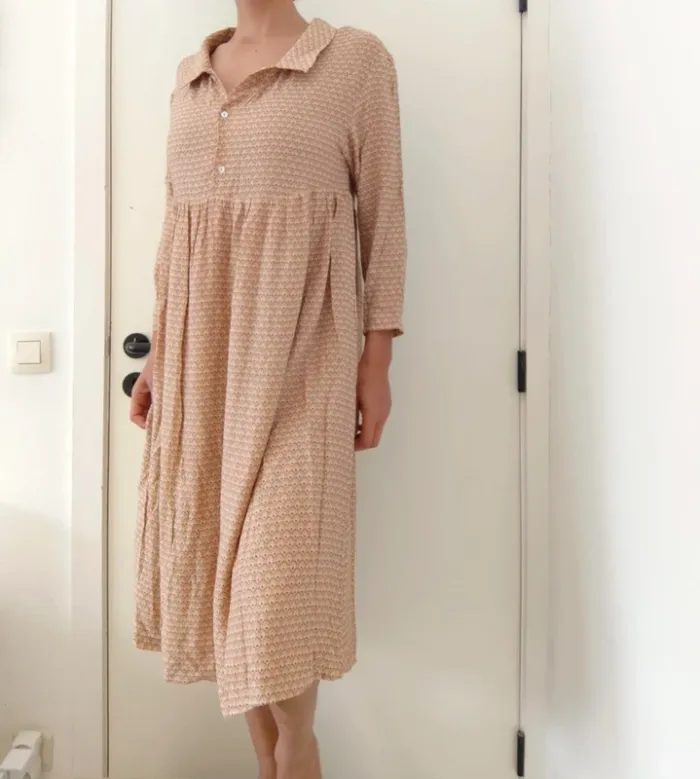 Belle robe longue American Vintage marron neuve
