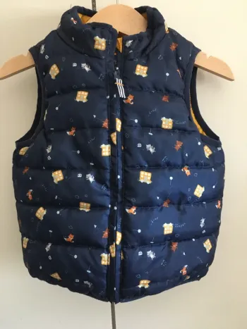 Doudoune réversible sans manche 18 mois sergent major