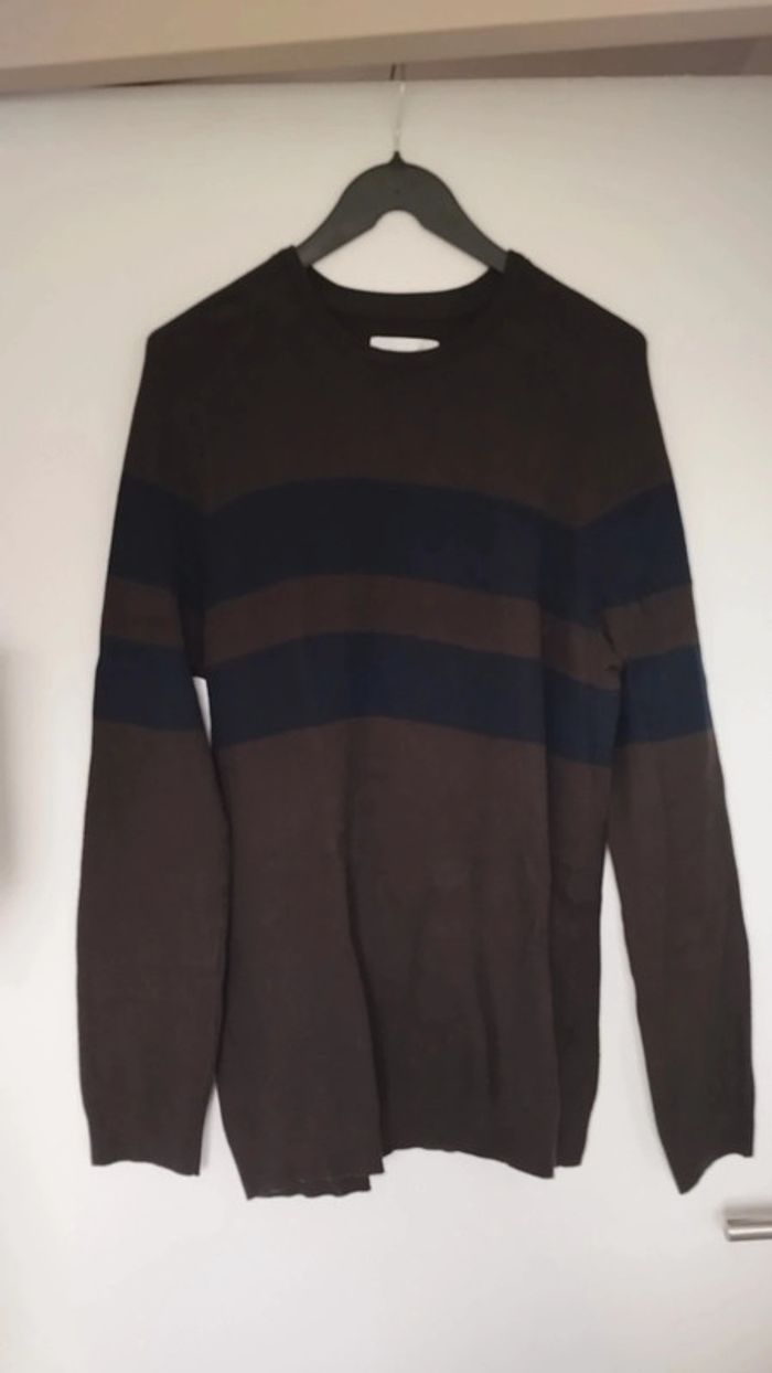 Pull homme jules taille xl vert et bleu marine