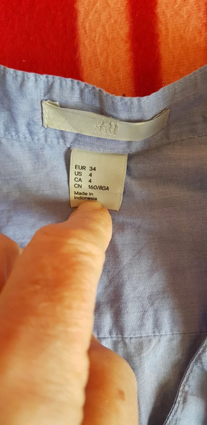 Chemisier sans col - photo numéro 5