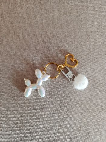 Porte clé bijoux de sac chien ballon holographiques