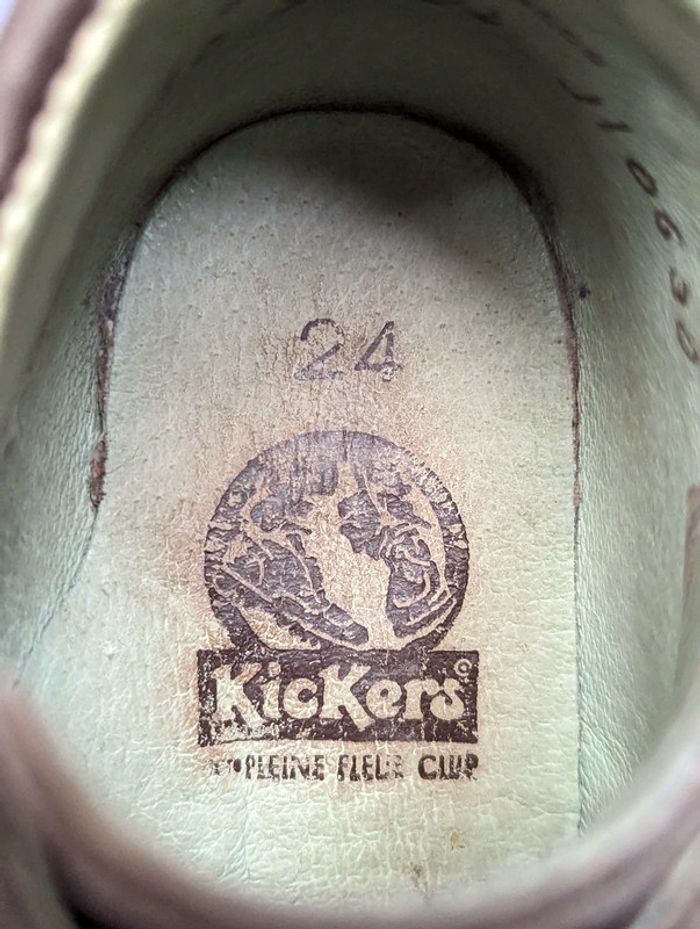 Chaussures montantes cuir marron Kickers – Taille 24 - photo numéro 4