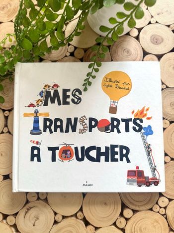 🌸Livre enfant mes transports à toucher 