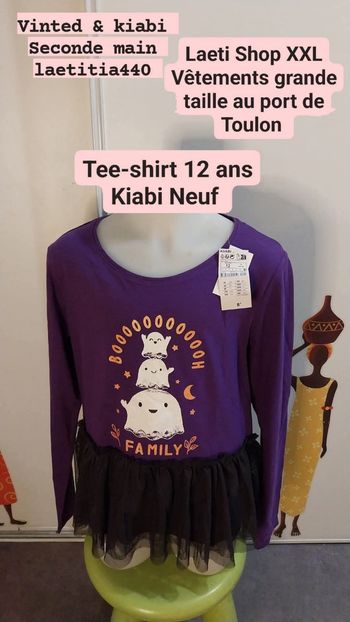 Tee-shirt fille 12 ans Kiabi