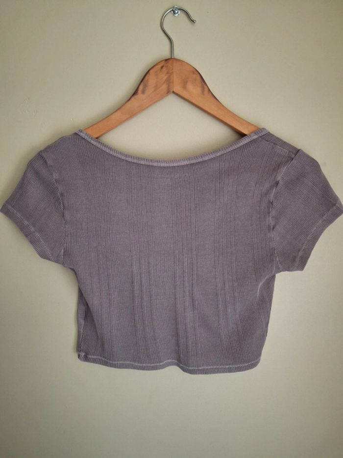 Crop top aéropostale violet M - photo numéro 2