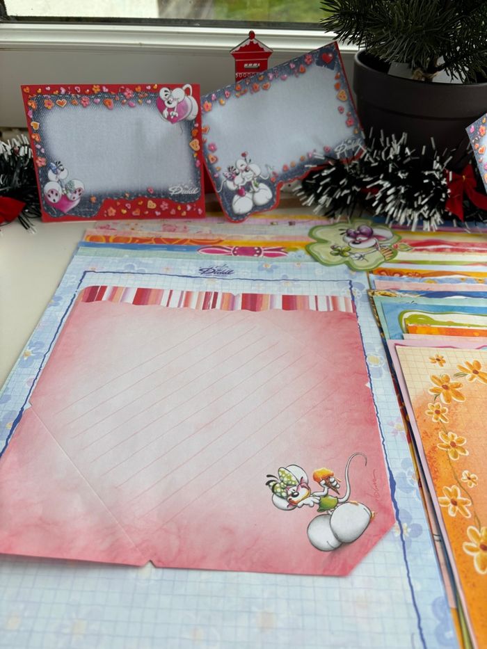 Joli lot de feuilles Diddl - Divers formats - Papier à lettres - PAL - photo numéro 7