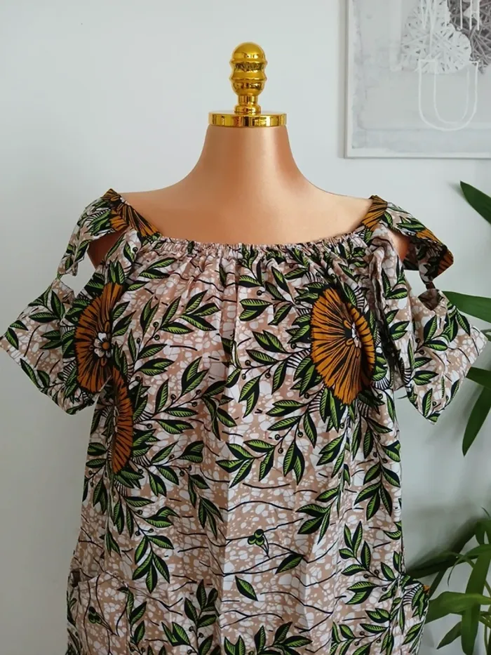 Robe Courte d'été à motifs Taille L🌿💝 - photo numéro 2