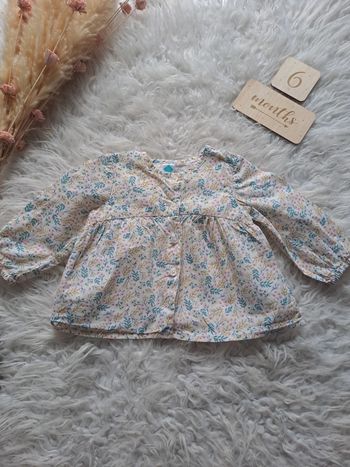 Blouse fleurie tex 6mois