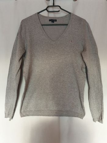 Pull femme  gris clair M Tommy Hilfiger