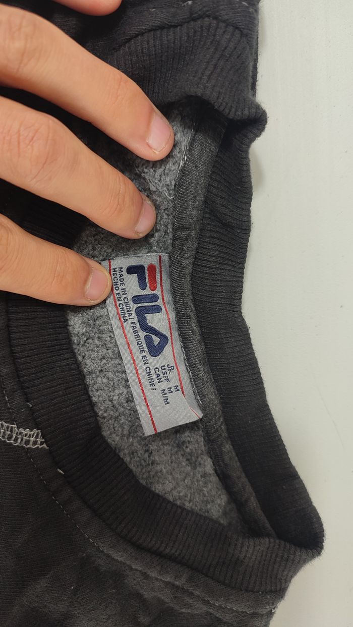 Vêtement homme pull sweat noir Fila taille M #Retrostreet - photo numéro 2