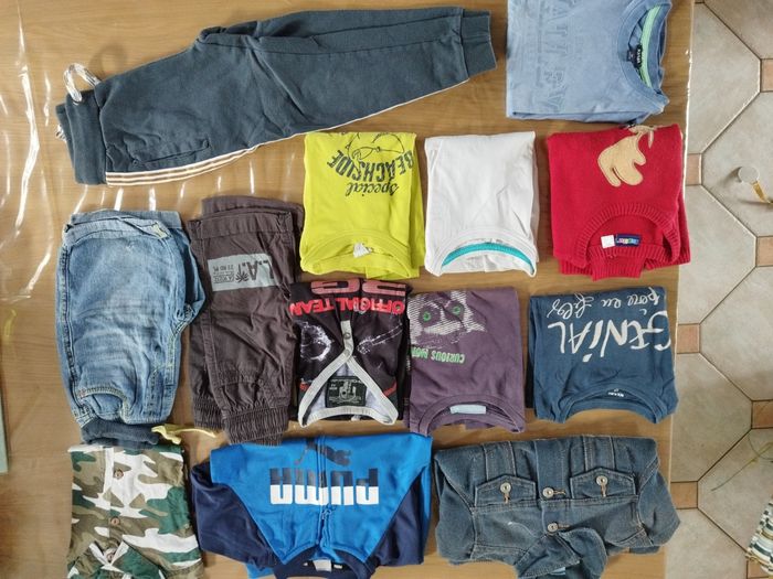Lot 13 vêtements 4 ans garçon