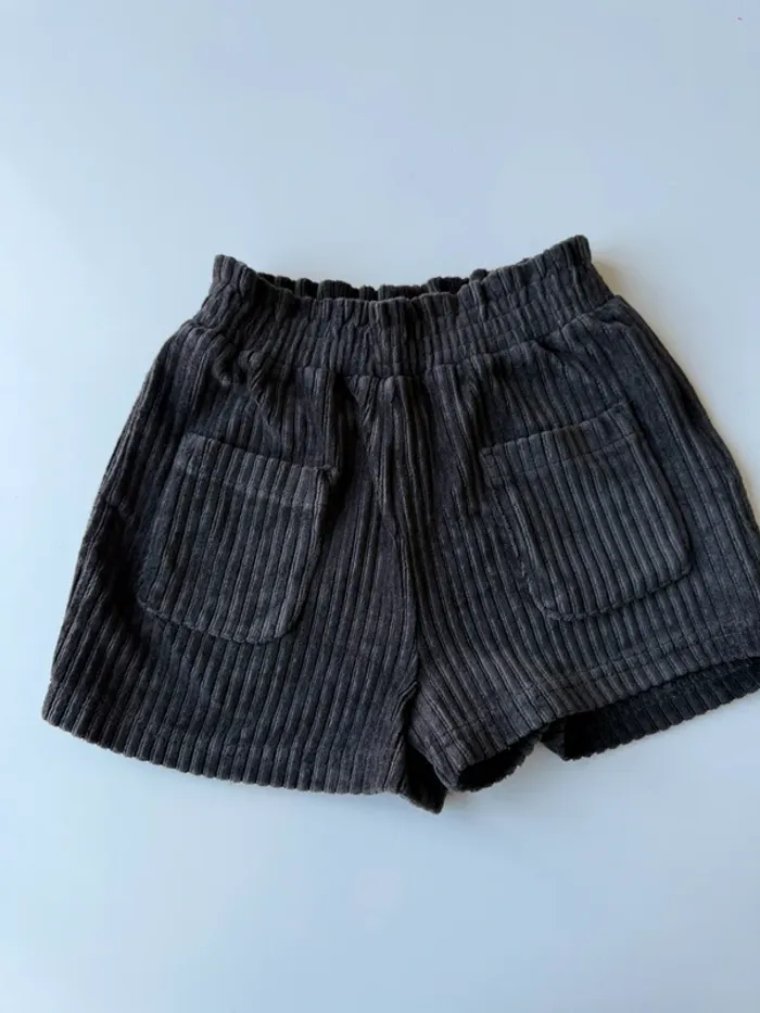 Short velours noir kiabi