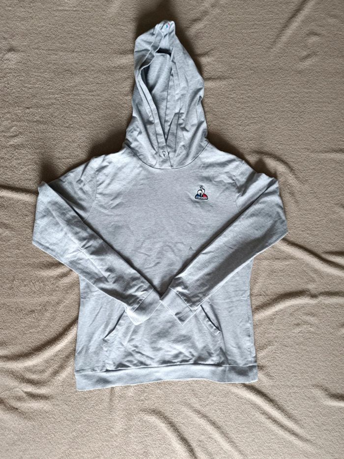 Sweat à capuche Le Coq Sportif gris