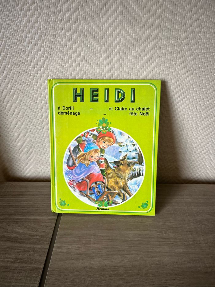 Livre Heidi et Claire au chalet fête Noël