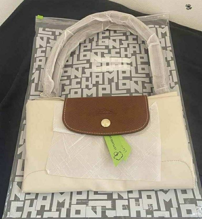 💖 jolie sac fourre-tout Longchamp beige neuf taille L 💖 - photo numéro 8