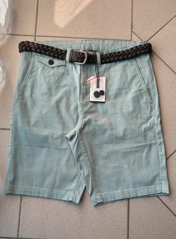 Short / bermuda avec ceinture Francesco couleur mousse taille 42 Hublot