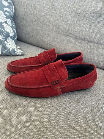 Mocassins Real Rubber en daim bordeaux – T40 –  bon état