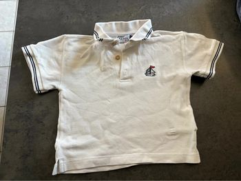 Polo blanc bateau