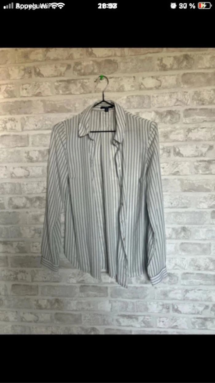 Chemise rayé bleu et blanc - photo numéro 3