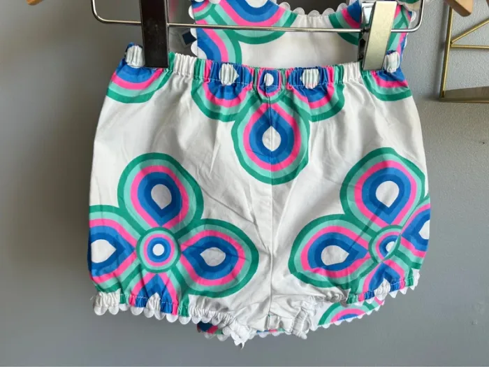 Ensemble top + short Jacadi fille 24 mois Tbe - photo numéro 2