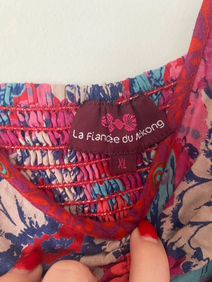 Robe la fiancée du Mékong fleurie - photo numéro 5