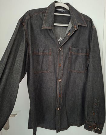 Chemise grise en jean Disney Vintage
