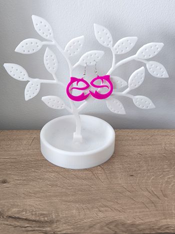 Boucles d'oreilles impression 3D 