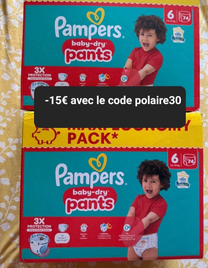 Deux cartons maxi economy taille 6 culotte