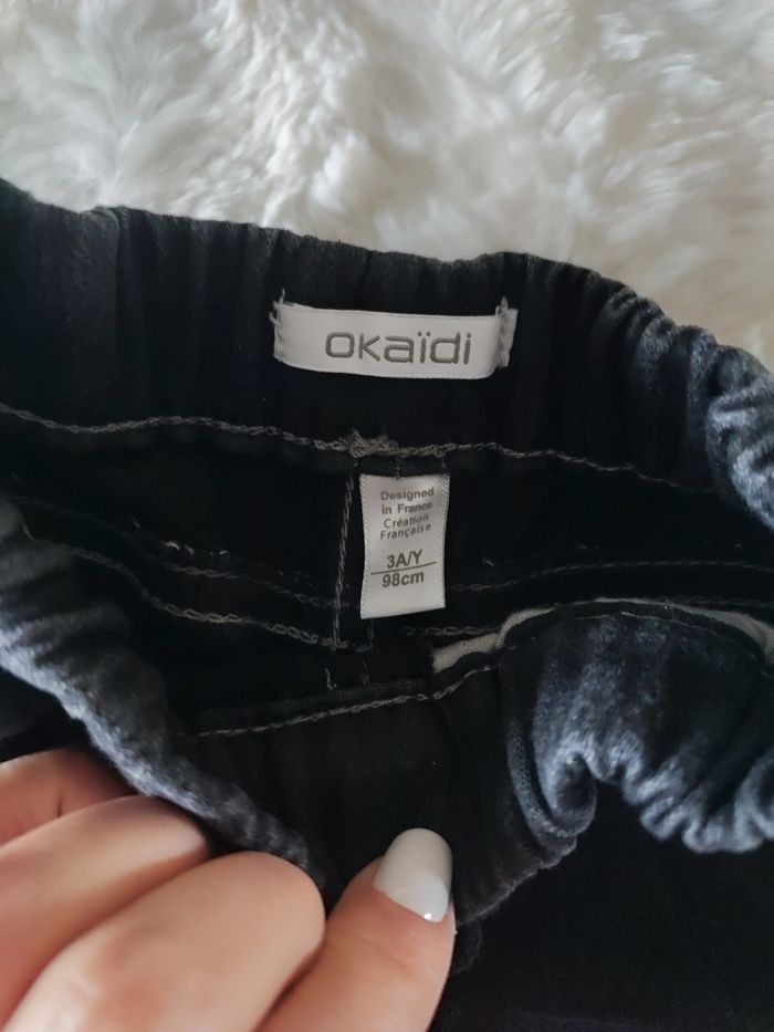 Short gris noir okaidi taille 3 ans 98cm - photo numéro 2