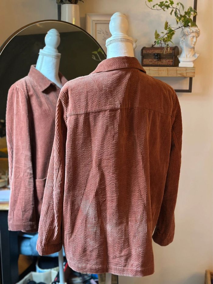 Veste en velours côtelé rose brique Des Petits Hauts – Modèle Elodia – T3 (oversize) - photo numéro 11