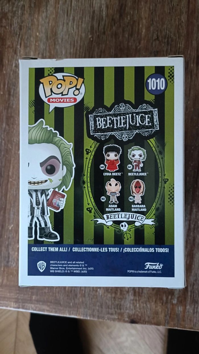Funko pop Beetlejuice 1010 glow - photo numéro 2