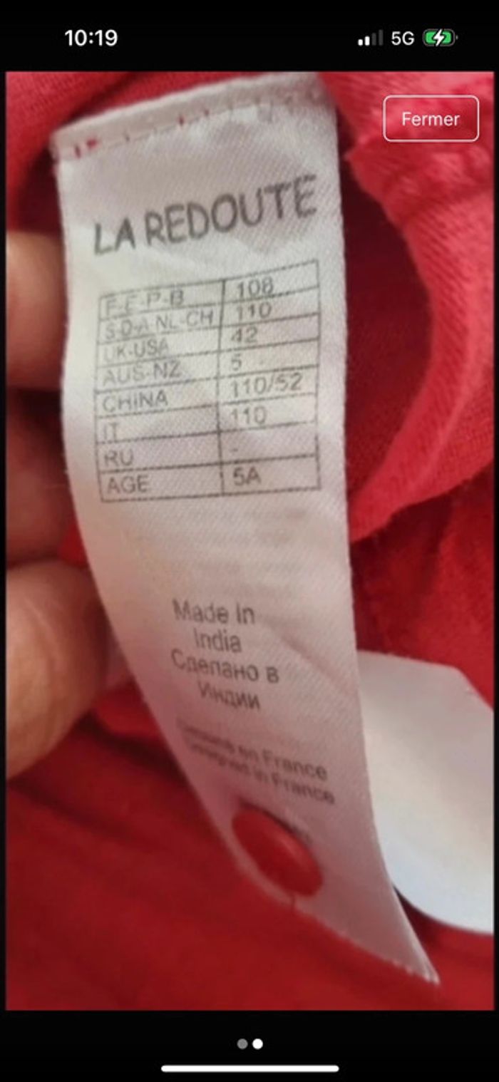 Lot de 2 robes taille 5 ans - photo numéro 2