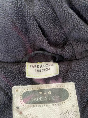 Doudoune bébé 9 mois – Tape à l’Œil – Excellent état