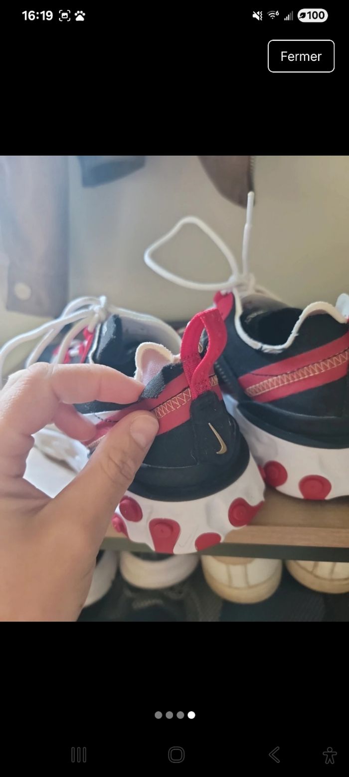 Nike react element 55 noire et rouge - photo numéro 4