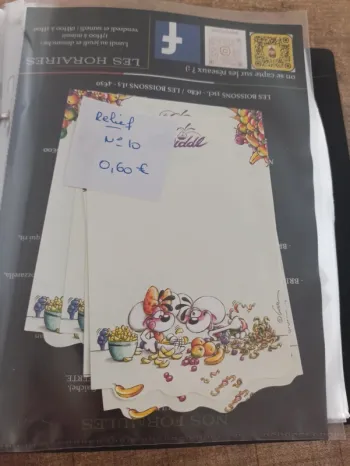 Feuille Diddl relief 10 0,60€