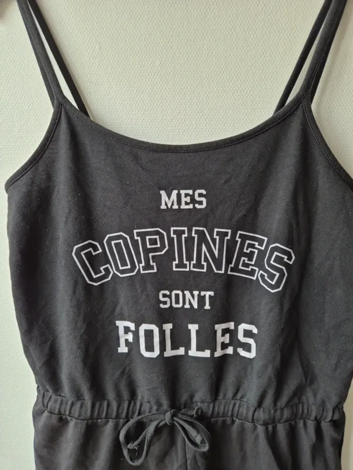 combishort a bretelles mes copines sont folles undiz - photo numéro 7