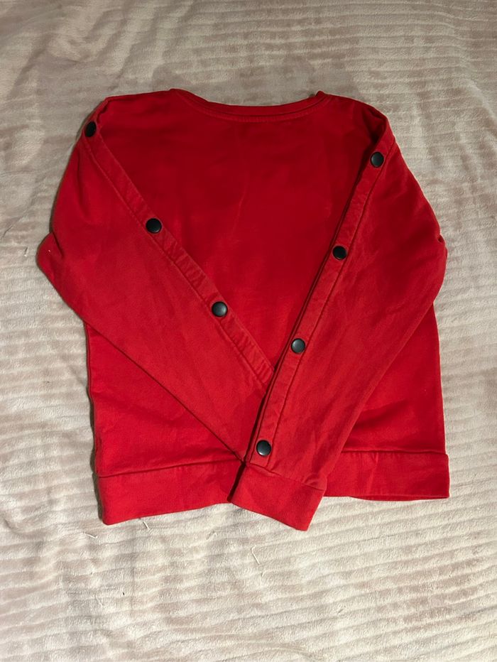 Pull rouge fille 12ans Kiabi - photo numéro 4