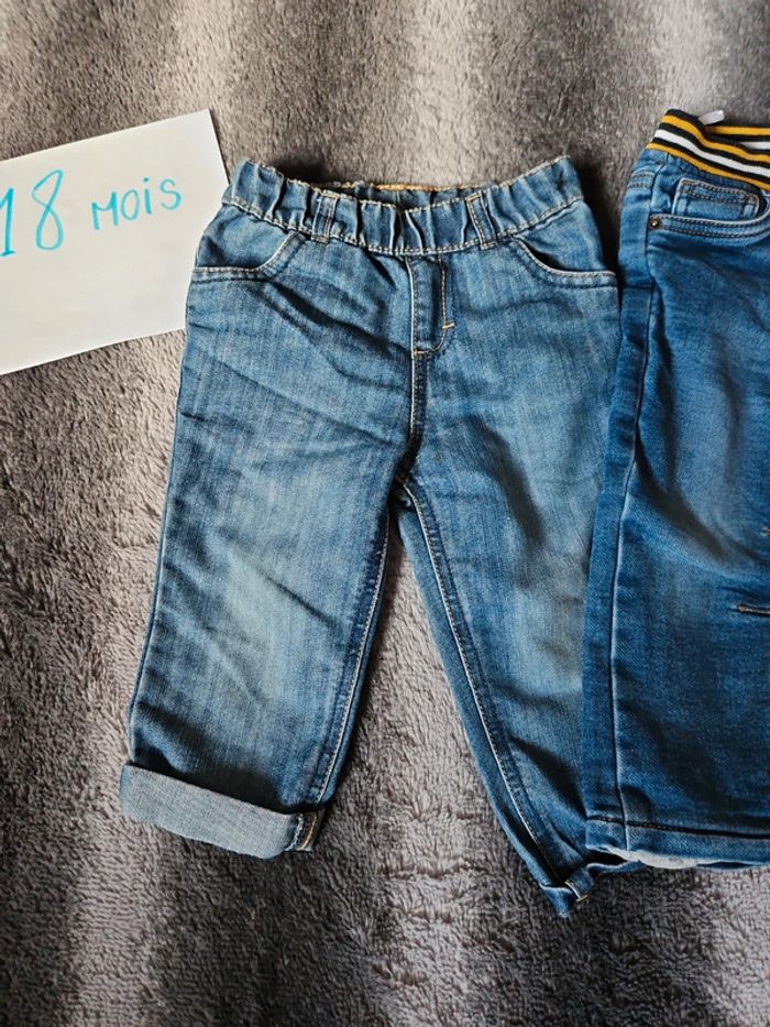 Lot de 2 jeans 18 mois - photo numéro 3
