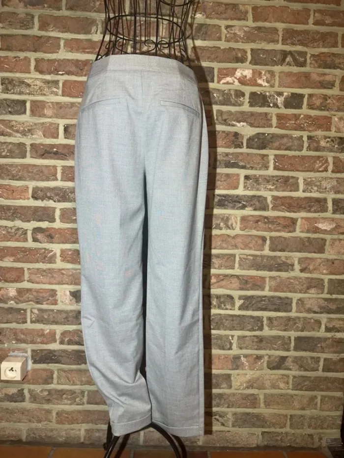 Pantalon droit gris clair Zara Basic Tail’e S / 36 - photo numéro 9