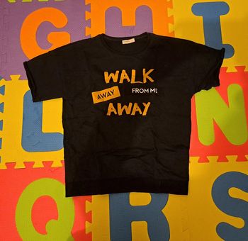 T-shirt manches courtes noir écriture, orchestra, taille 12 ans (152 cm)