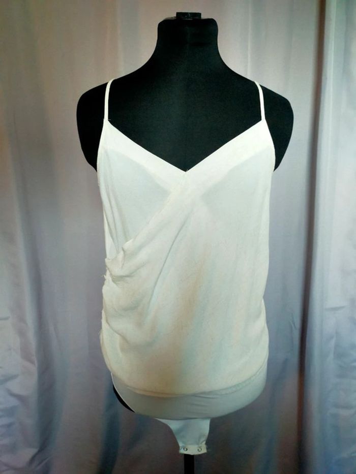 Body blanc à fines bretelles – Pimkie – Taille 38 (voir mesures)