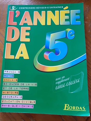 L'année de la 5ème