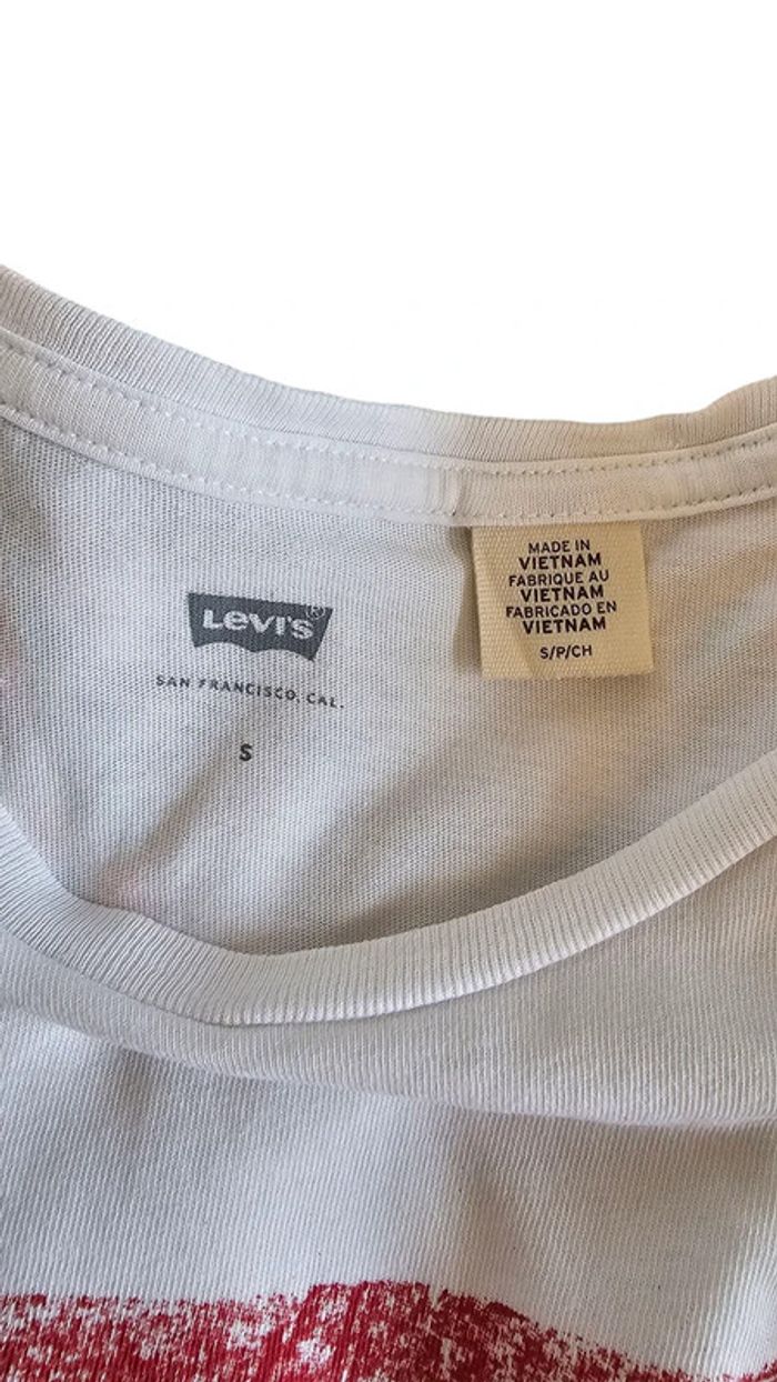 t-shirt Levi's blanc taille S - photo numéro 5