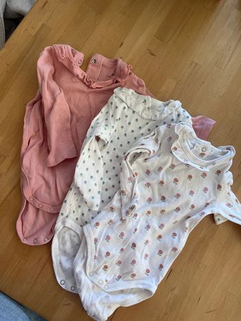 Lot de 3 body manche longue 6 mois