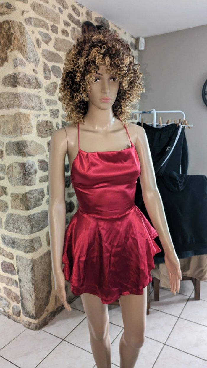 Combinaison camisole en satin dos nu taille S/ 36 jamais porté - photo numéro 5