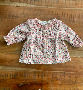 Chemisier blouse motif fleur