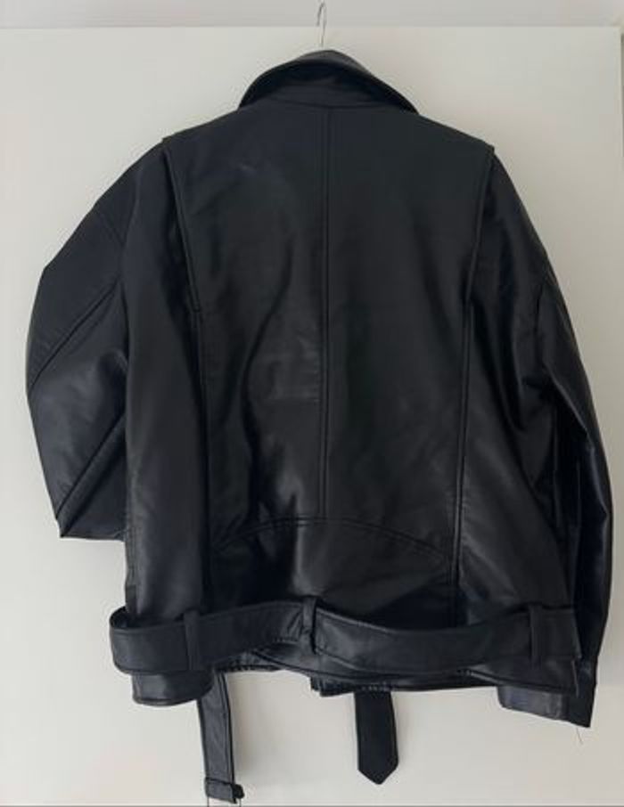 Veste en cuir Zara - photo numéro 4