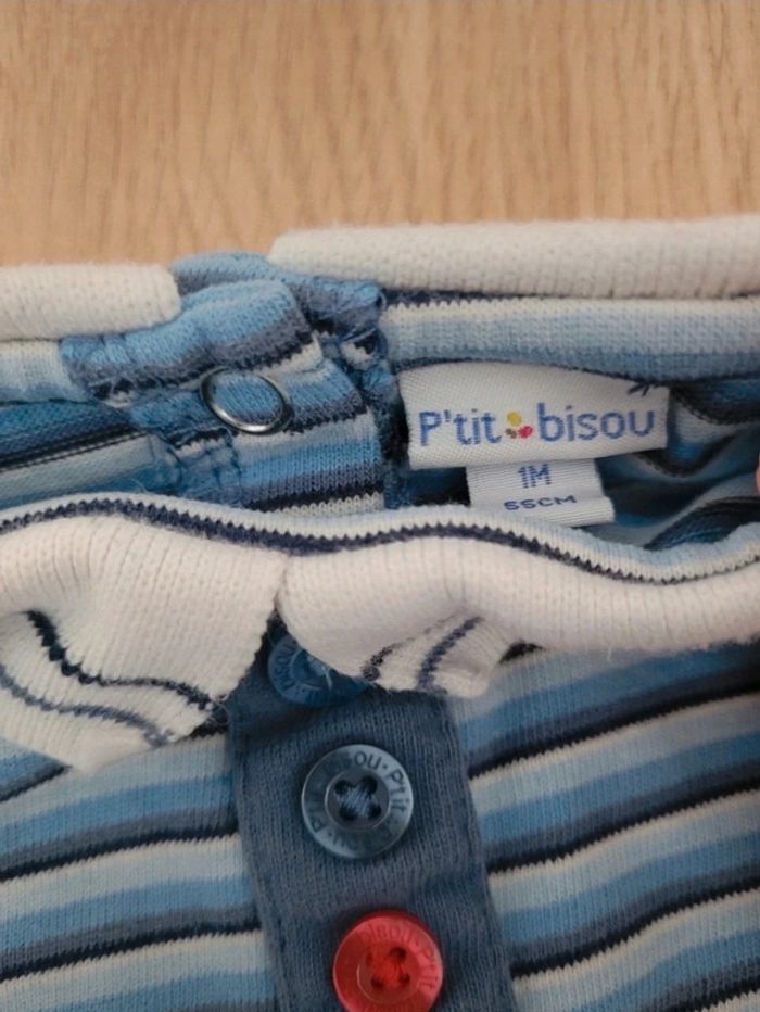 T-shirt P'tit Bisou 1 mois - photo numéro 2